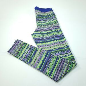 Nike Pro Dri Fit Athletic Yoga Running Leggings Womens Size S Blue Purple Green